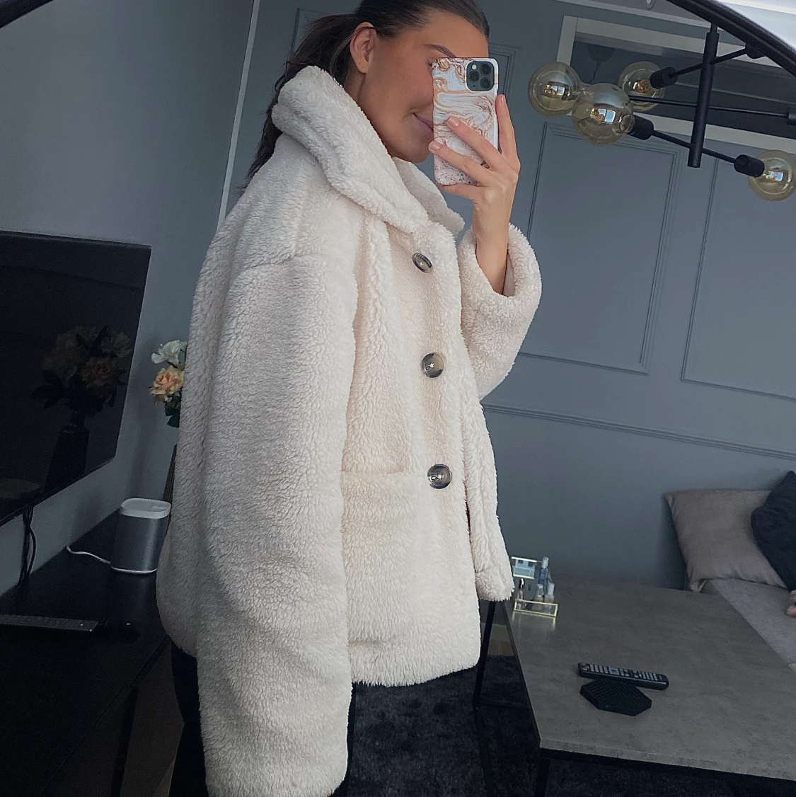 Fluffig jacka - 90