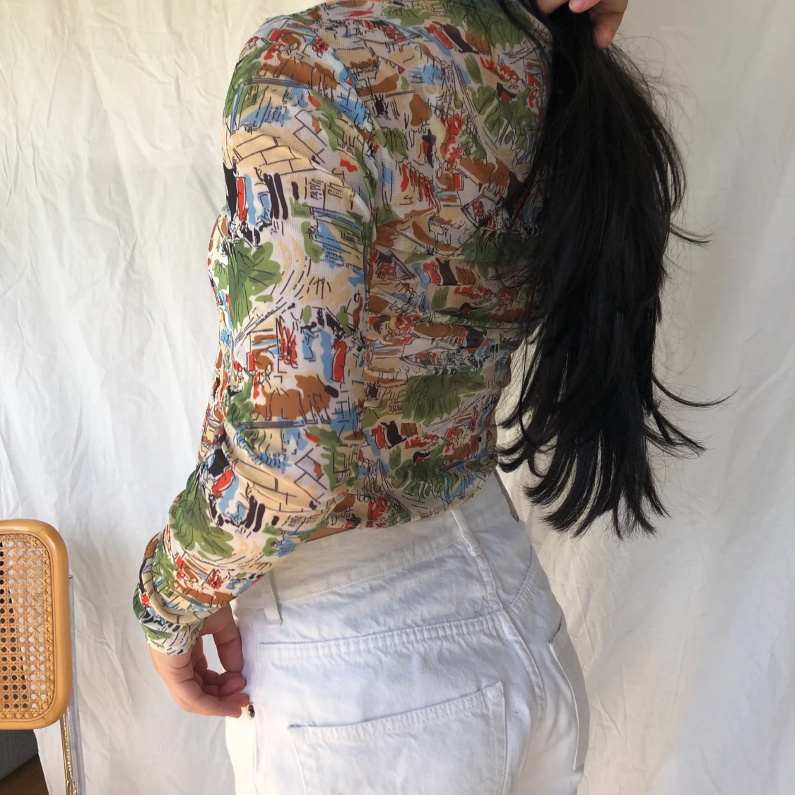 Mönstrad meshtopp 💚 - 91