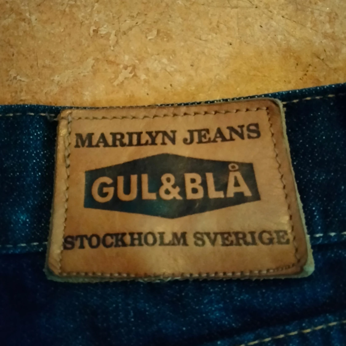 Blåa bootcut Jeans - 91