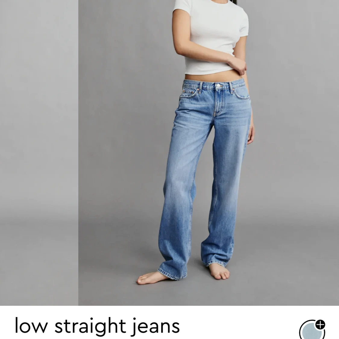 Low straight jeans