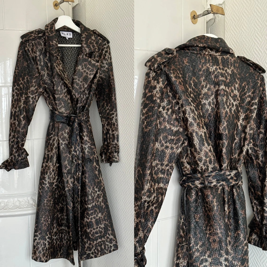 Leopardmönstrad kappa