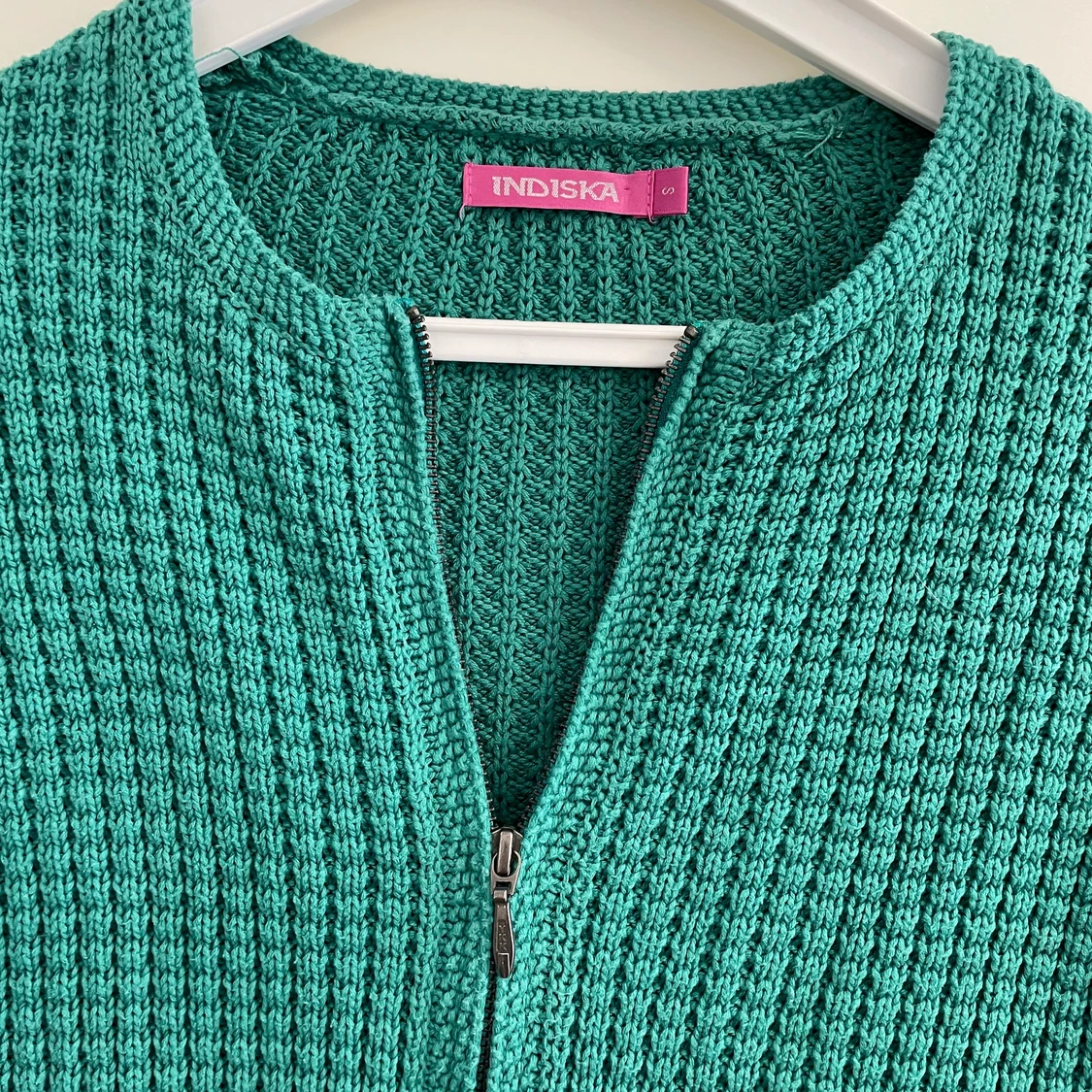 Grön zip kofta storlek S - 91