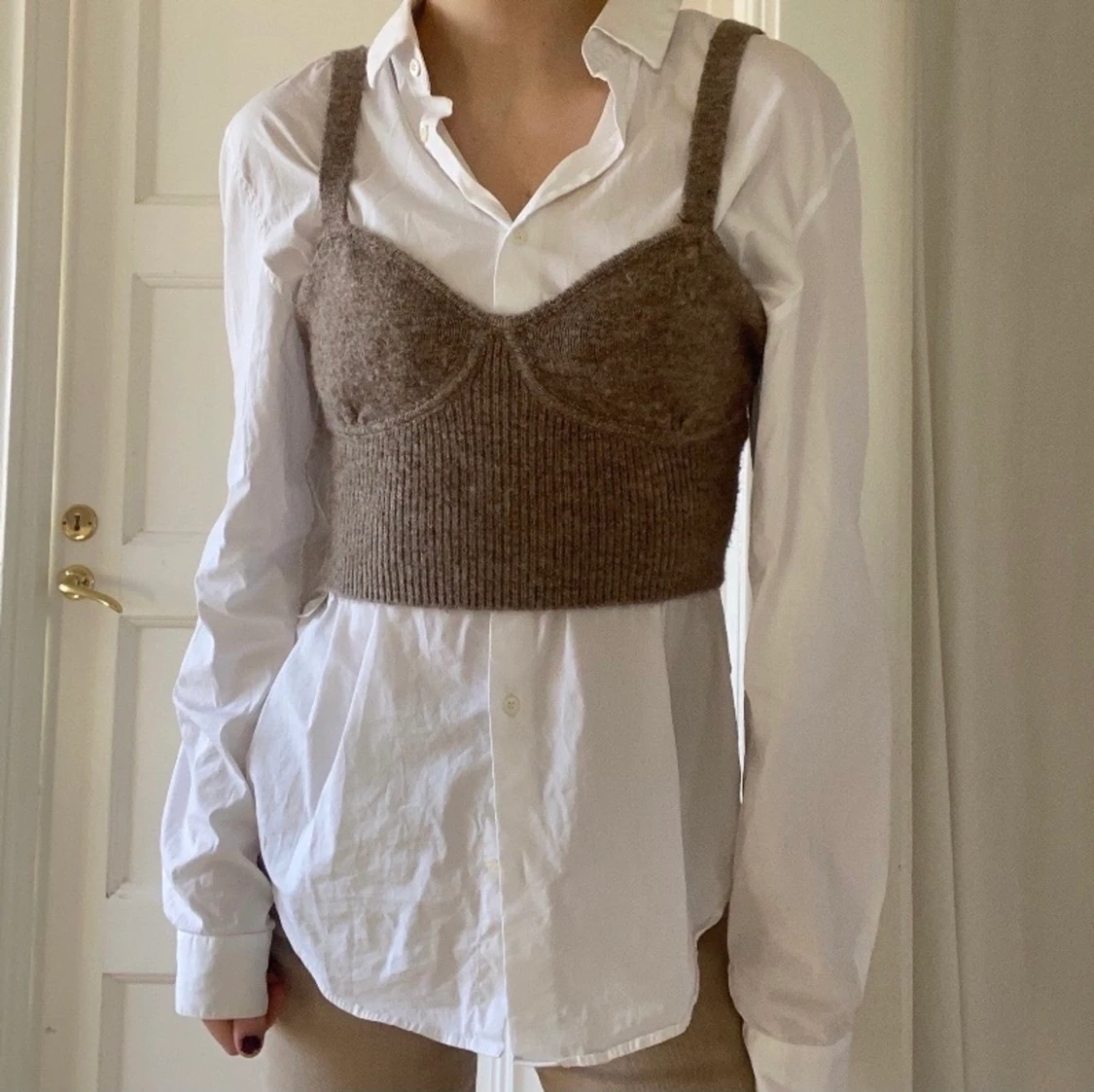 Stickad topp MANGO  - 91