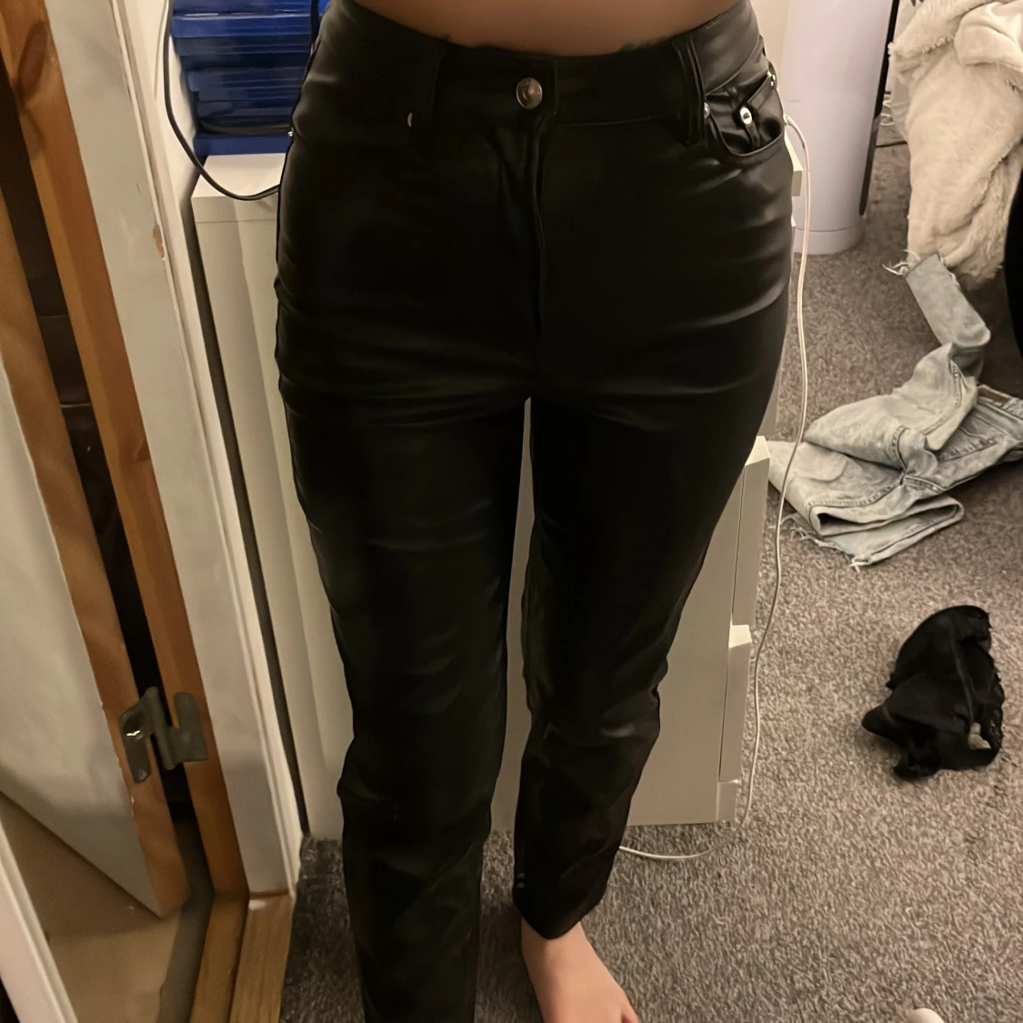 Läder byxor 