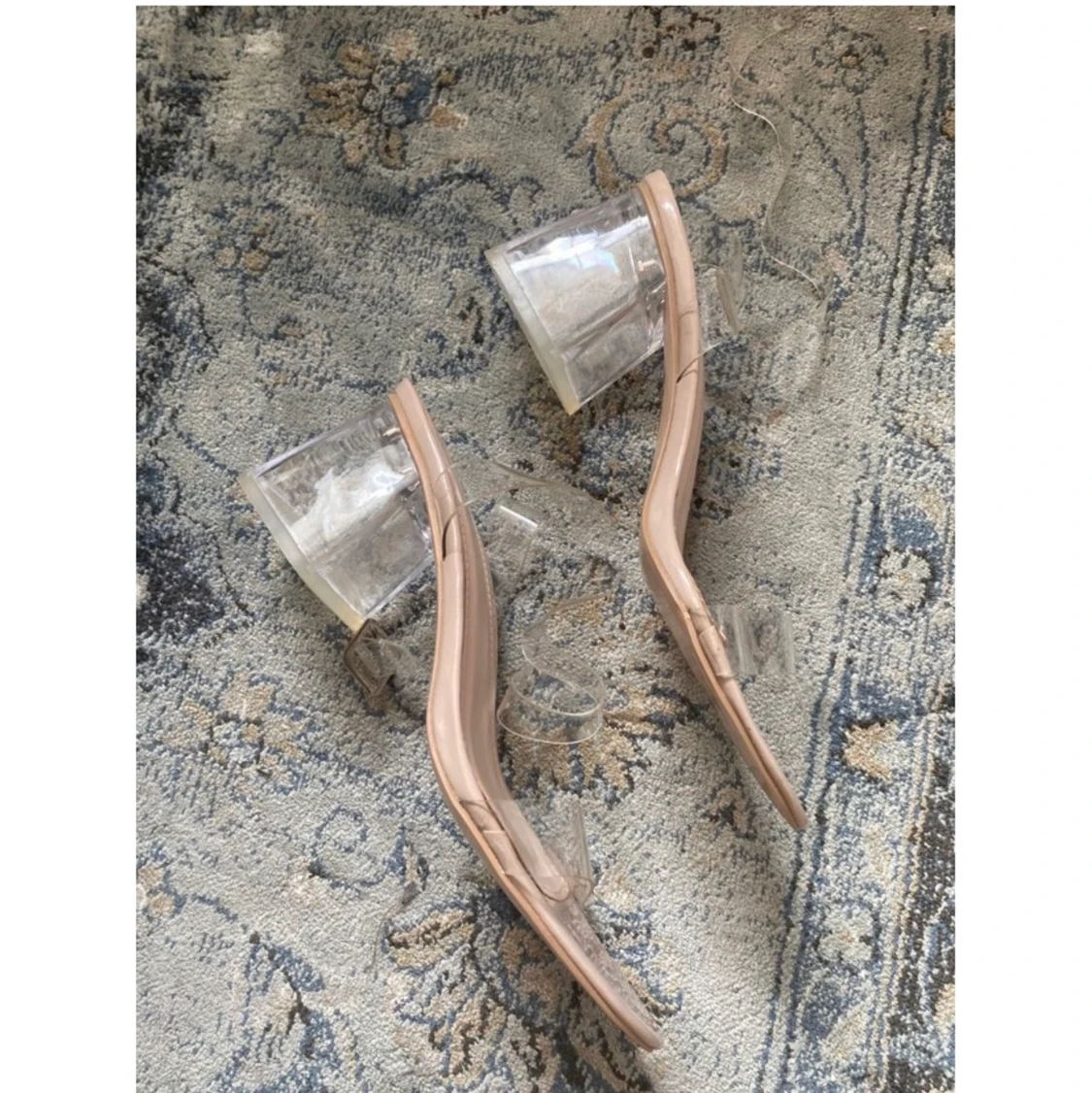 Genomskinliga klackskor - 90