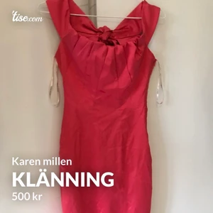 Karen millen klänning - Jättefin röd klänning av Karin Miller . Storlek small jättefint skick !!