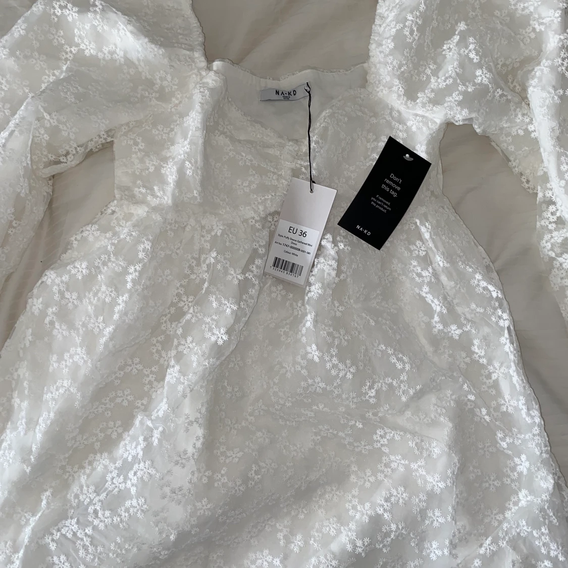 Vit studentklänning  - 90