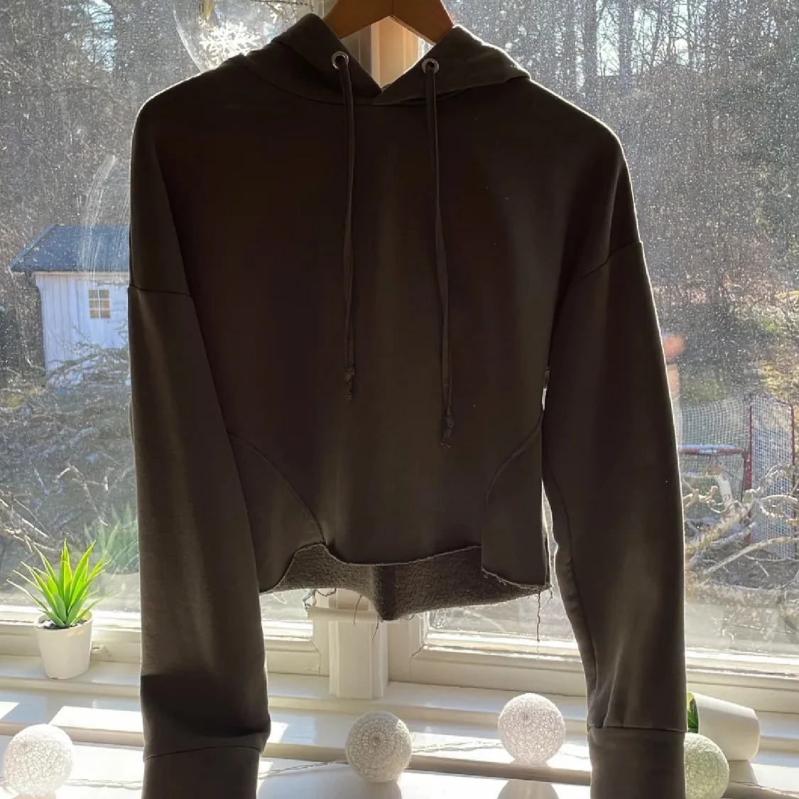 Militär grön hoodie