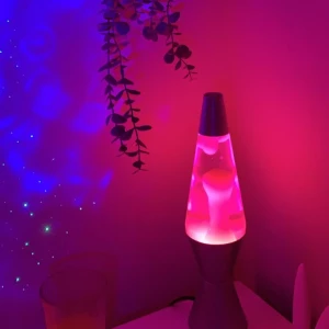 Lavalampa - Ca 30 cm hög rosa