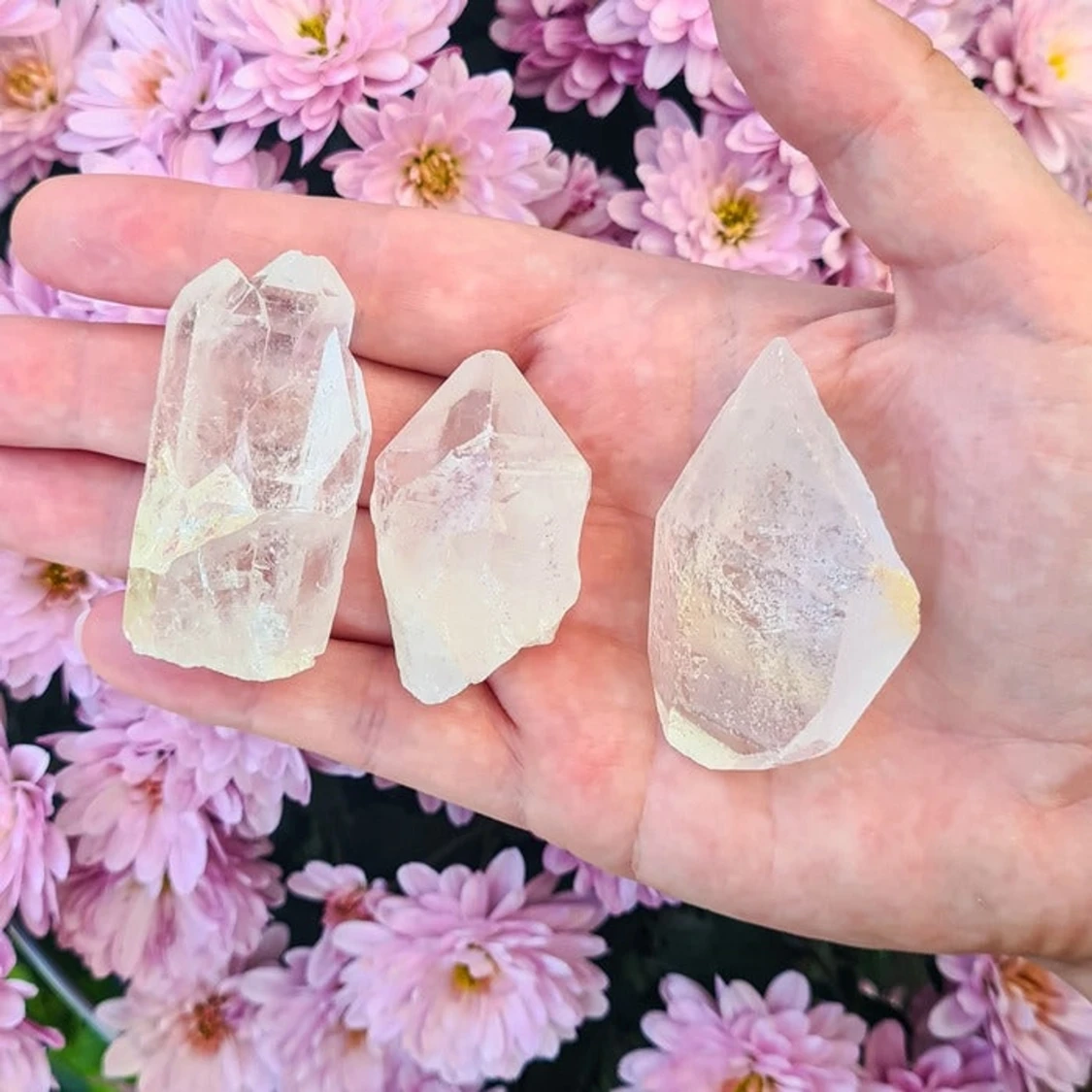 Bergkristall rå spets