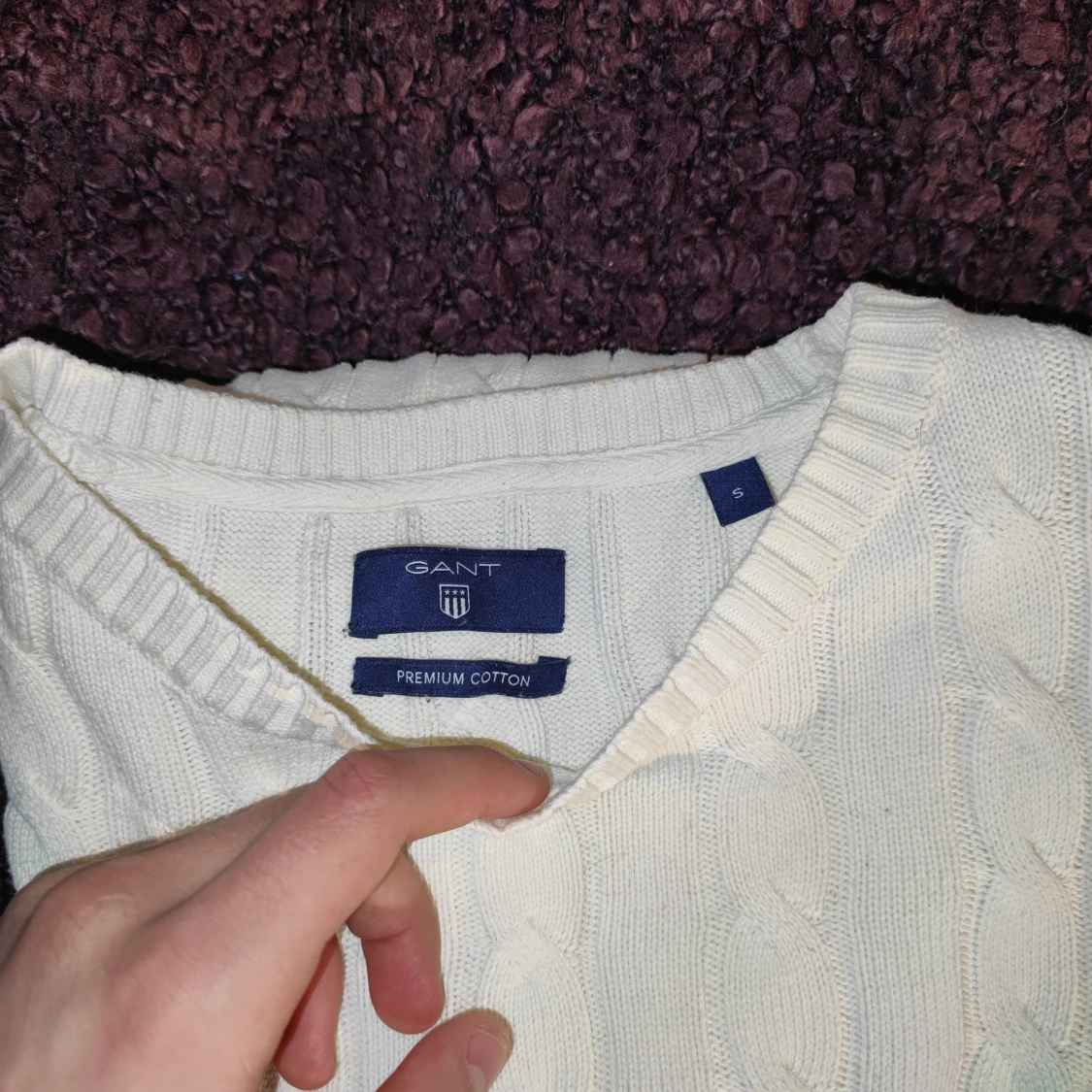 Gant Vit stickad tröja - 91