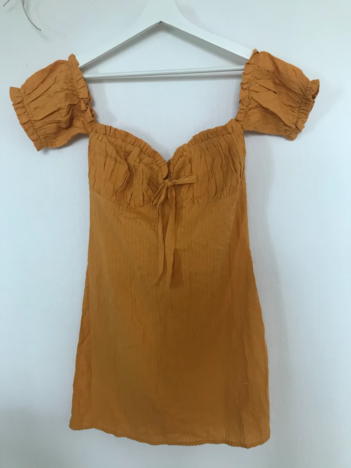 Senapsgul söt klänning