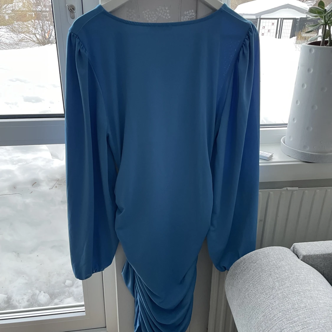 Blå festklänning - 91