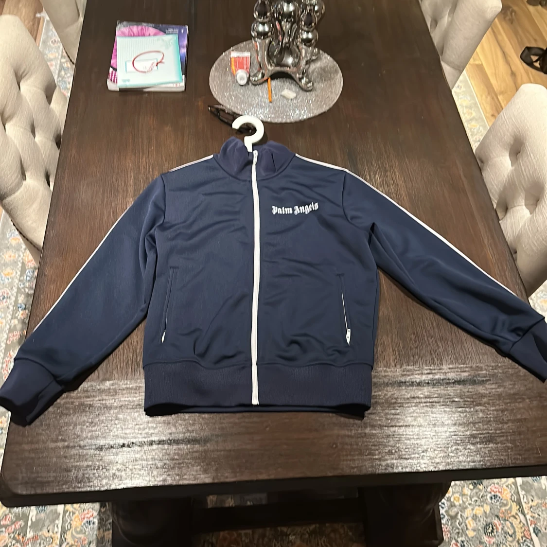 Palm angels mörkblå logo track jacket