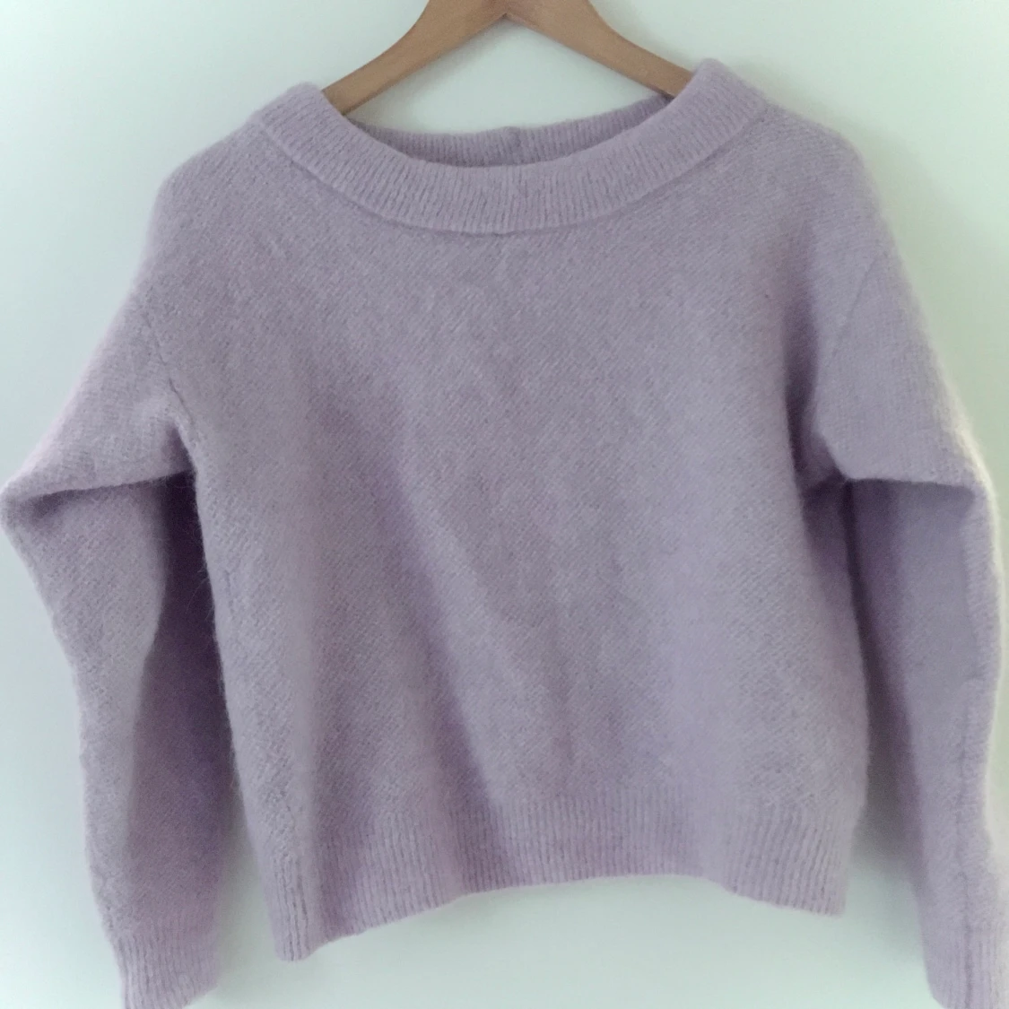 Ljuslila tjocktröja M