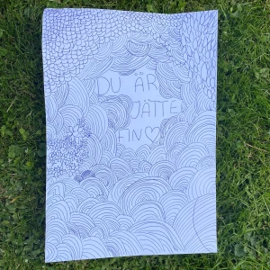 Bild med peppande citat - Bild med olika mönster och en peppande mening🥰     9kr+frakt (13kr)