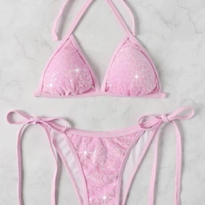 Rosa paljett binini  - Jätte fin paljett bikini 👙 aldrig andvänd 💕