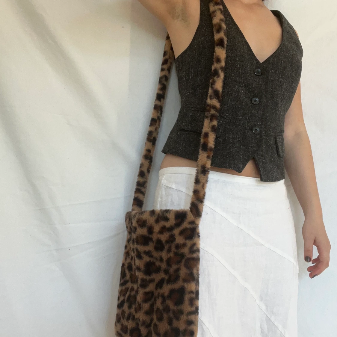 Leopardprintväska - 90