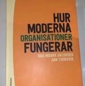 Hur moderna organisationer fungerar  - Nyskick. Inget kladd i boken. 