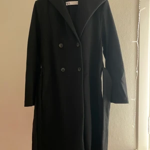 Black Zara hooded trench coat. Size: extra small - Good condition, fits small or xs