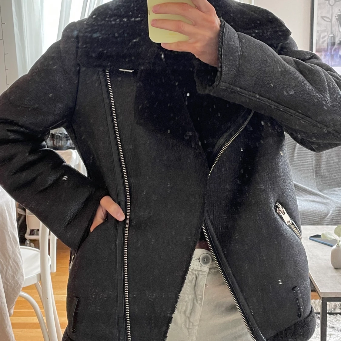 Faux leather jacka från Nakd - 90