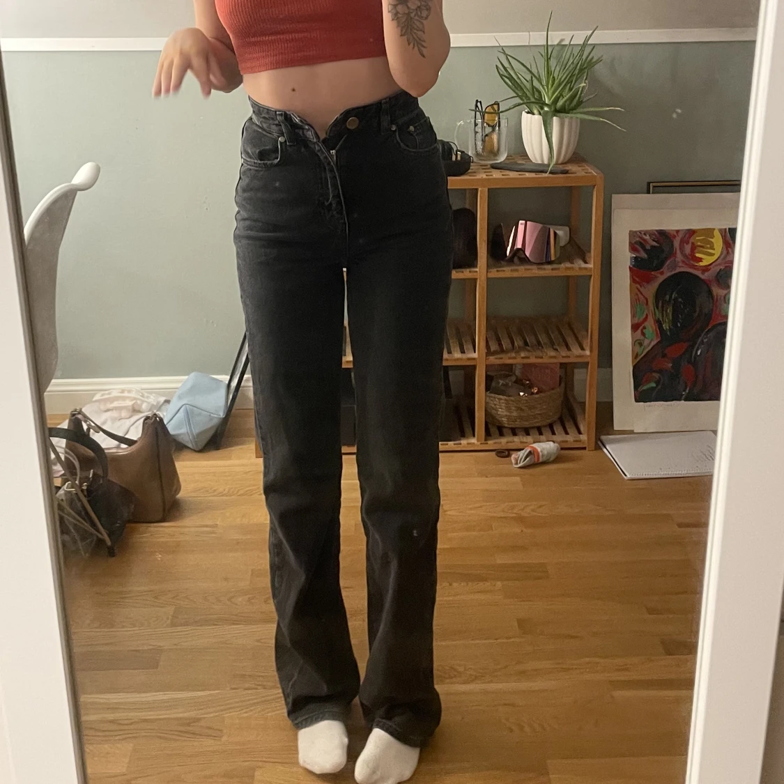 Svarta jeans