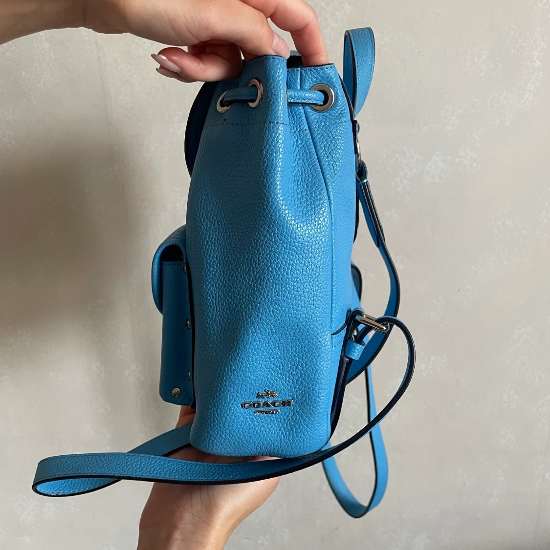 Blå Coach väska  - 91