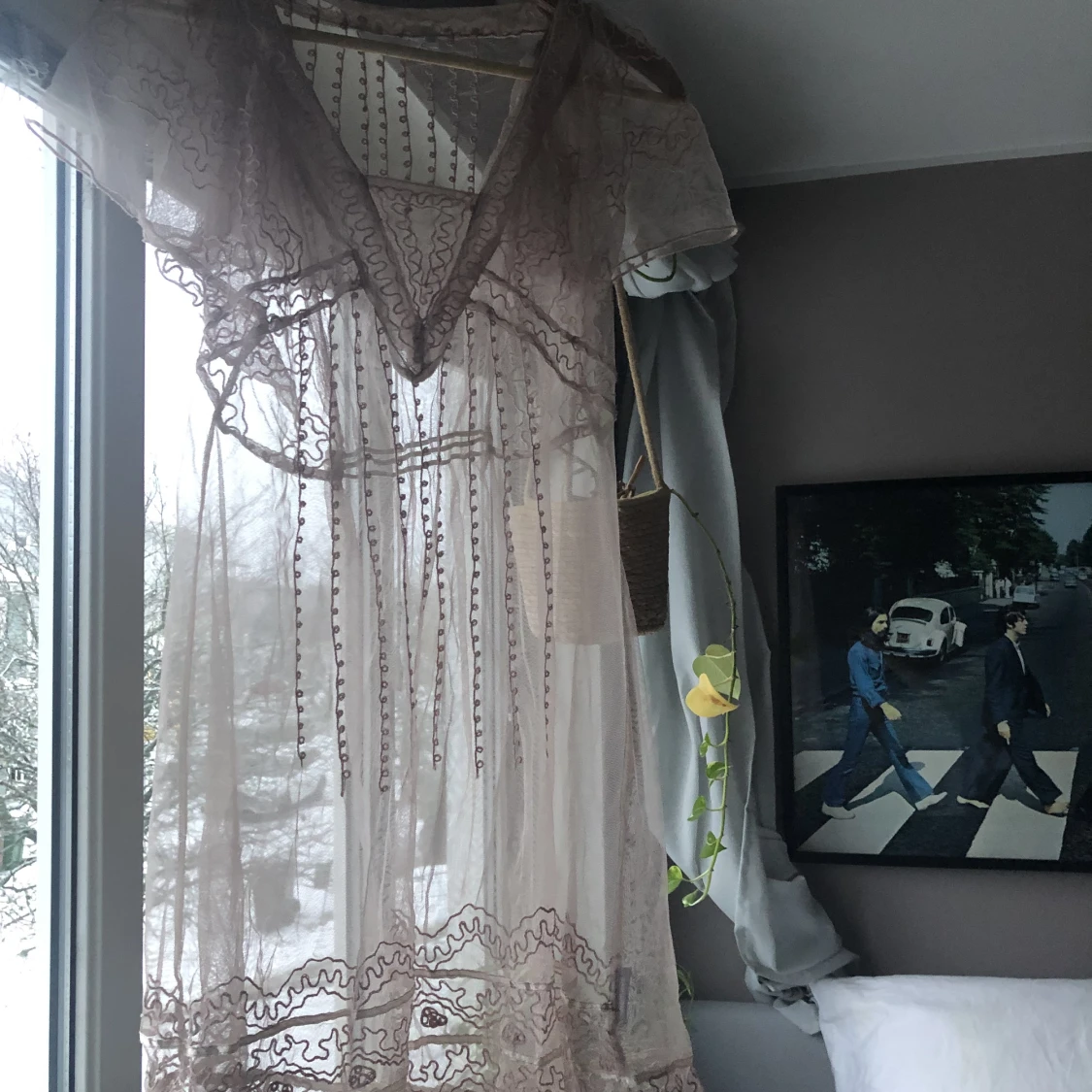 gullig mesh-klänning