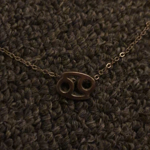 Halsband  - Silver halsband med stjärntecket kräfta/cancer,använ max 2 gånger,skriv om du har frågor,köp inte direkt🥰
