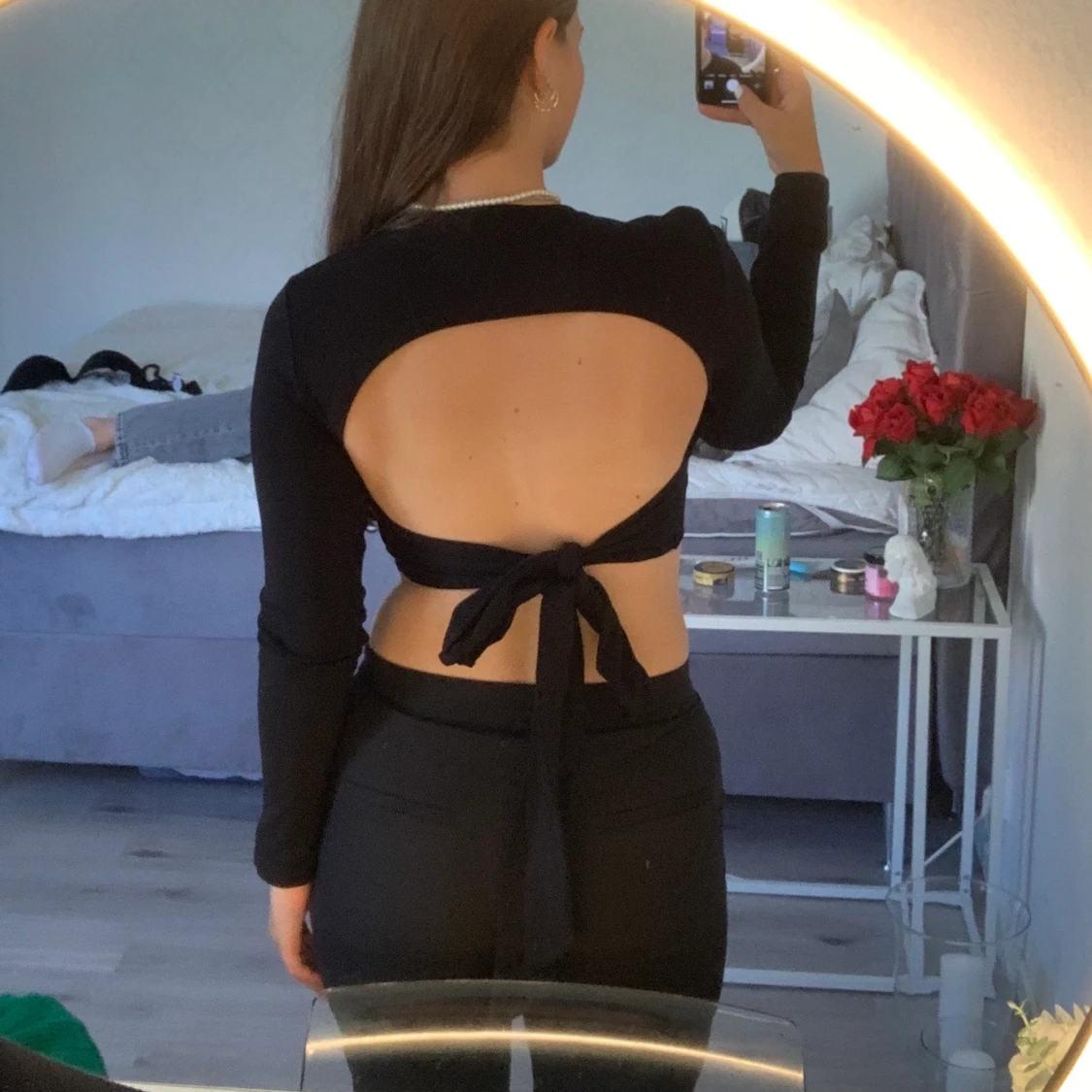 Tröja med öppen rygg 