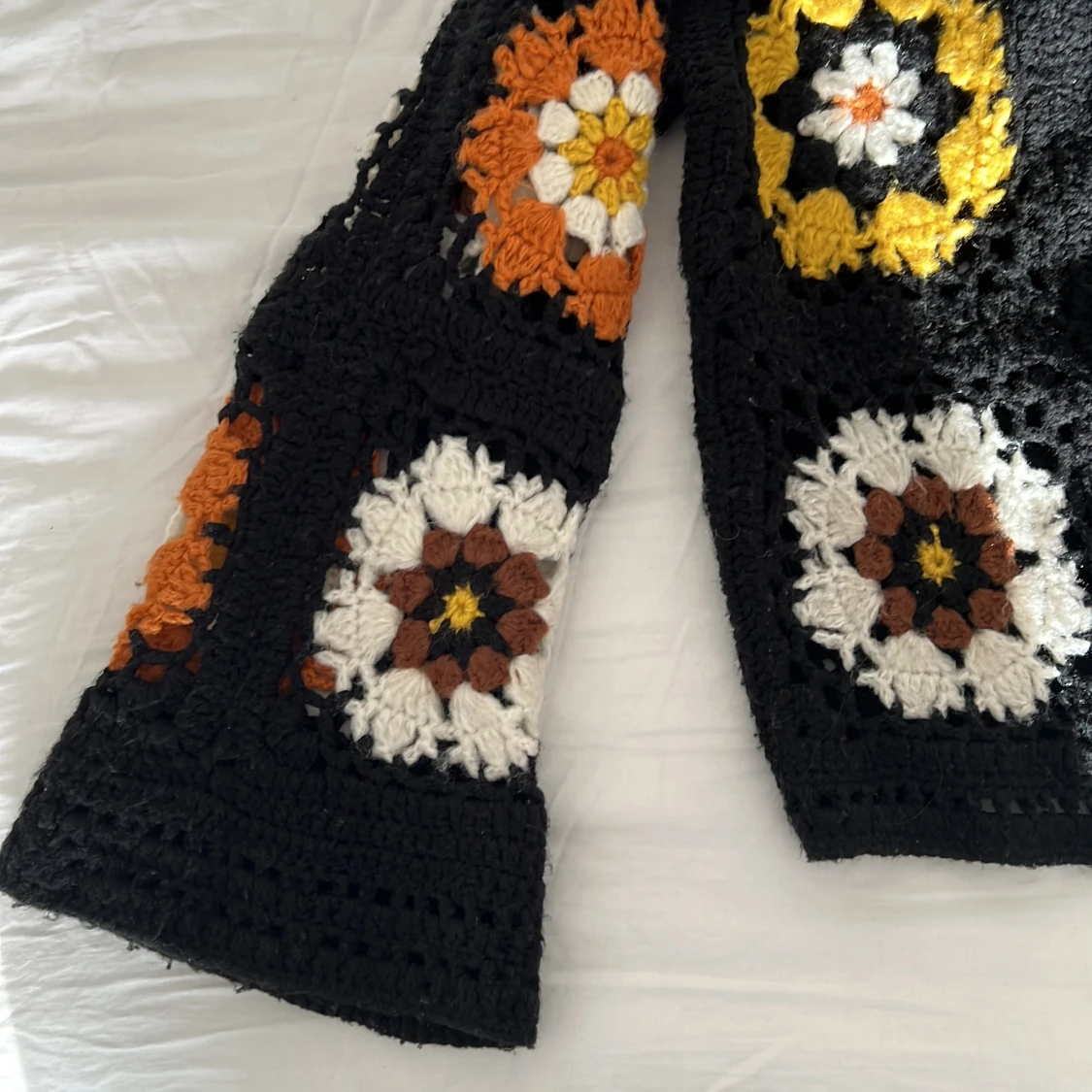 70s virkad kofta - 90