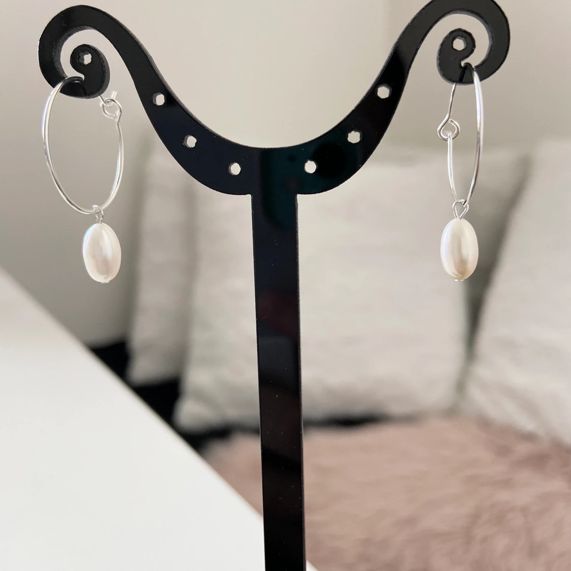 Örhängen med äkta pärlor  - 91