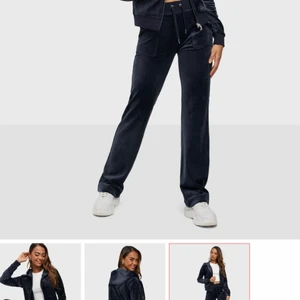 Juicy coutore  - Säljer mitt juicy coutore sett, i nästan nytt skick ! Koftan är i storlek xs och byxorna i en s.  Har ni frågor hör bara av er !  (Vid fler bilder kontakta privat ) 💓💓 Pris kan även diskuteras!