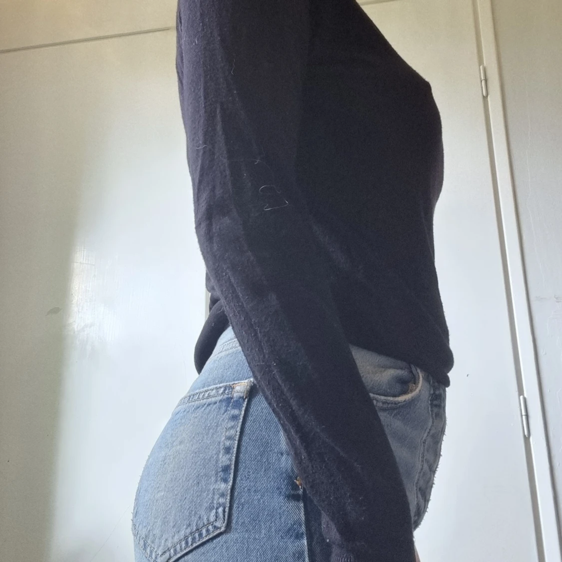 Svart långärmad tröja - 90