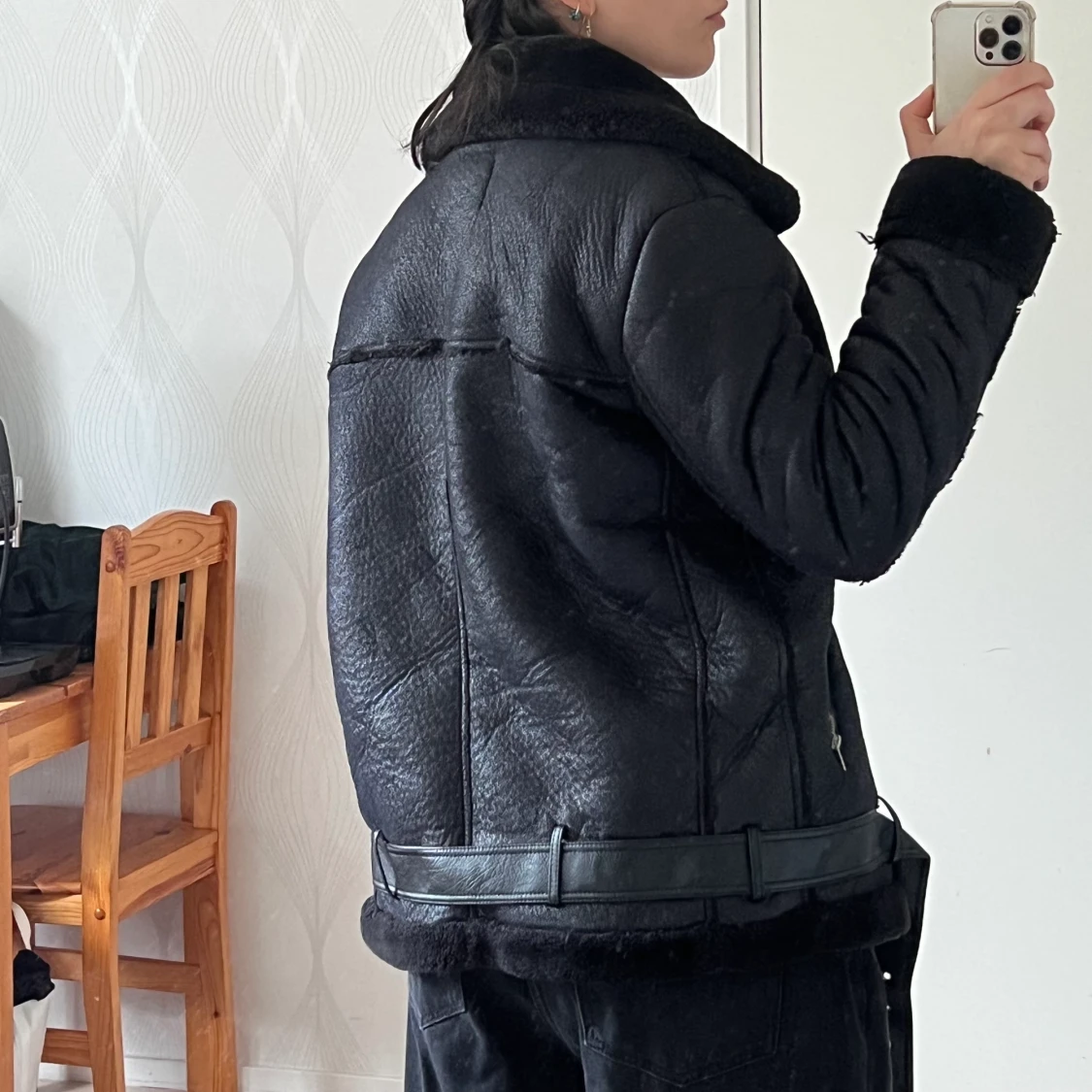 Vinter Biker jacka  - 90