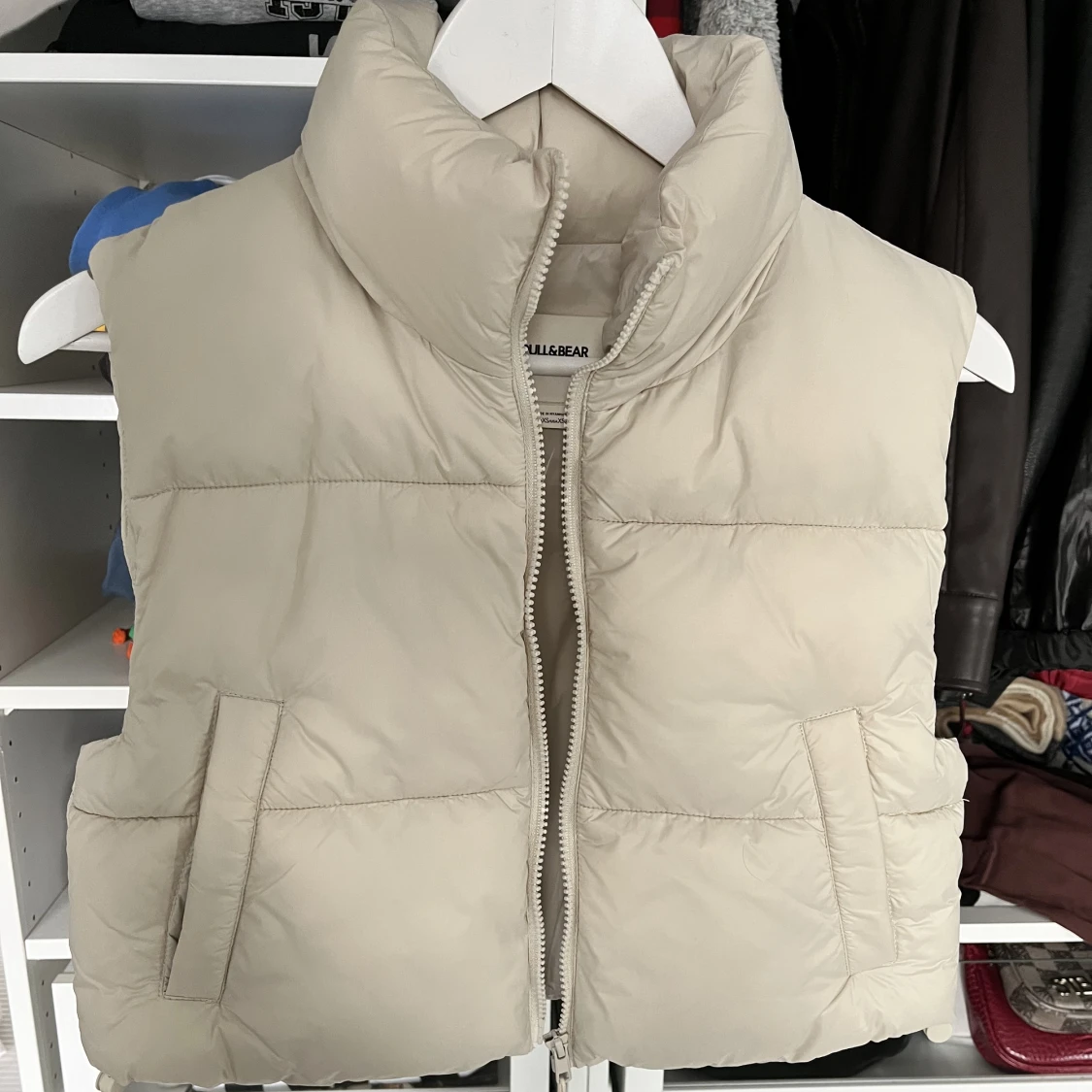 Croppad puffer väst  - 91