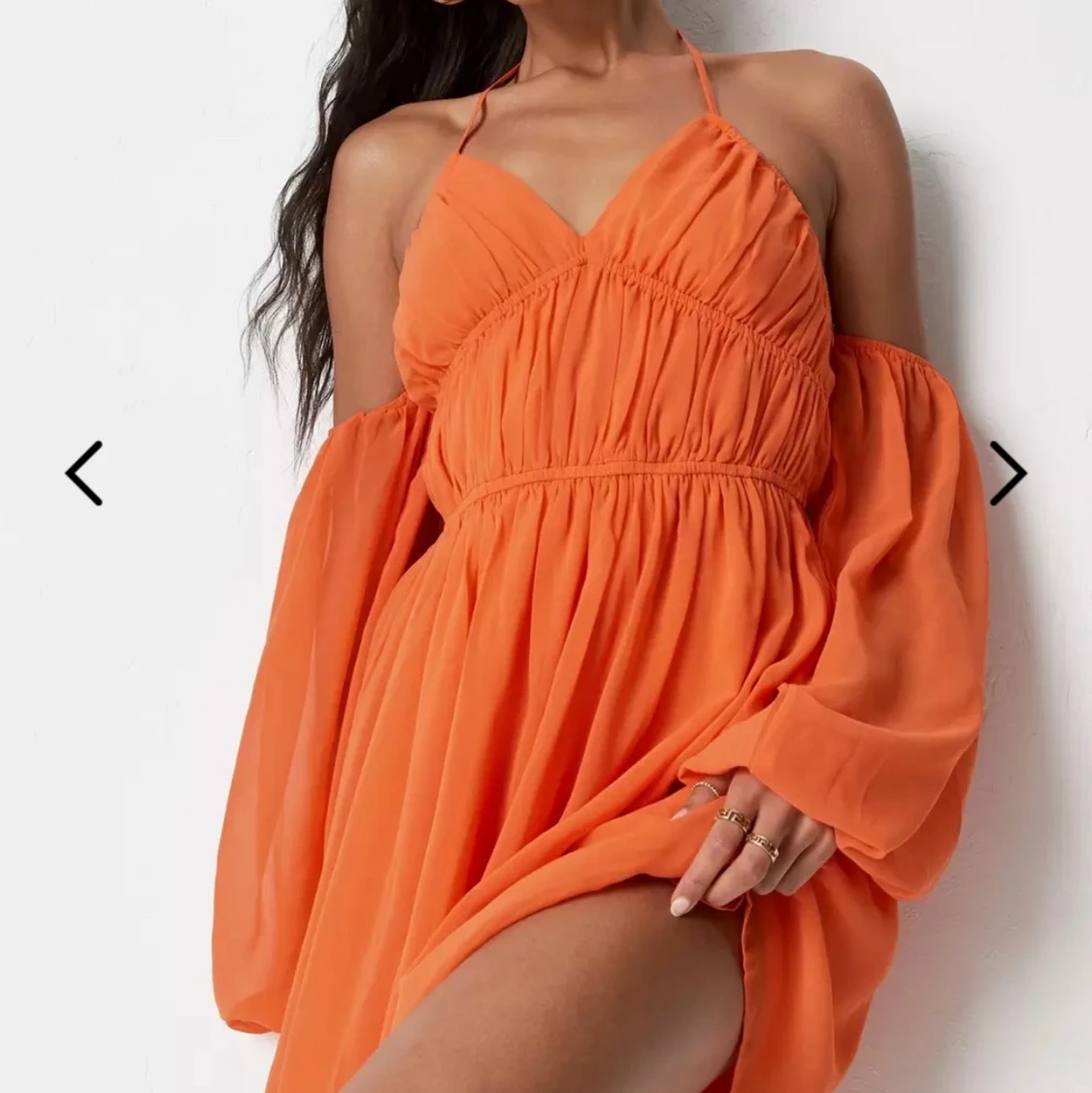 Orange klänning - 90