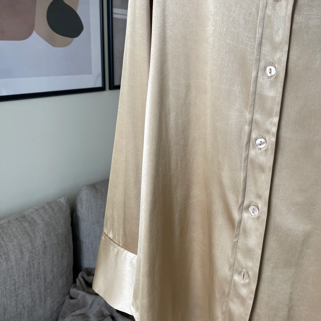 Champagne-färgad skjorta - 90