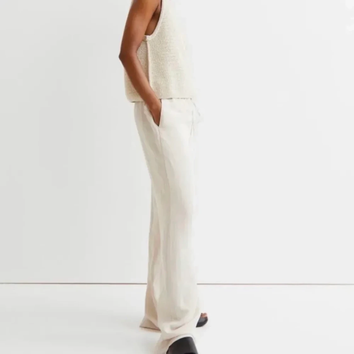 Linnebyxor ifrån hm  - 90