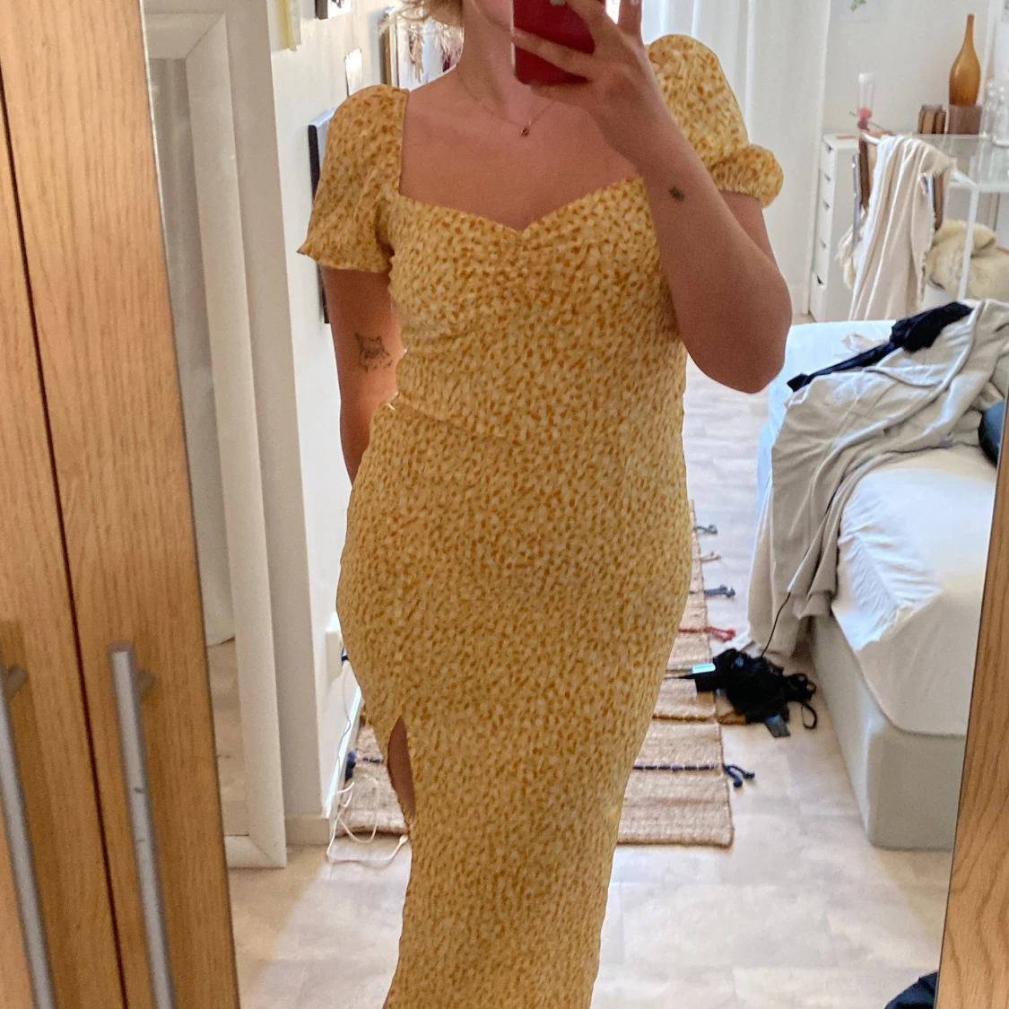 Gul långklänning - 91