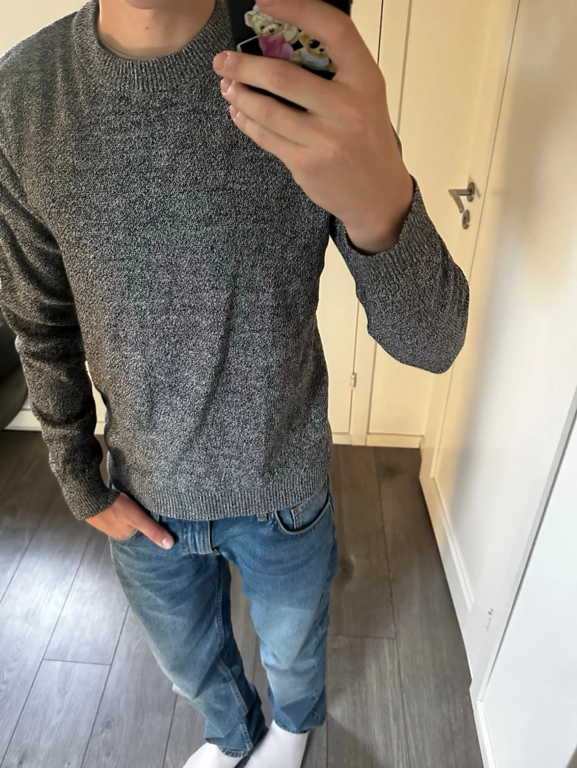 Grå Selected Homme tröja  - 3