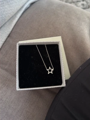 Edblad halsband med stjärnhänge - Snyggt halsband från Edblad med ett stjärnformat hänge i silverfärg. Kommer i originalask och har aldrig använts. Perfekt som present eller till dig själv för att addera lite stjärnglans till din outfit❤️