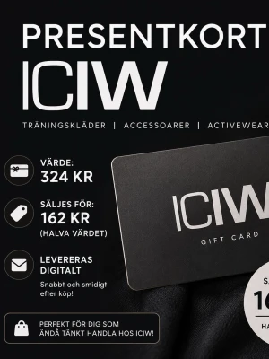 Presentkort från ICANIWILL - Presentkort från ICANIWILL som kan användas för att köpa sportkläder, accessoarer och activewear.  Passa på nu under deras rea annars så gäller koden till 15/5-27. Prutat och klart! Bor i Sthlm (Alvik)