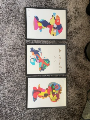 Custome made kaws tavlor 3st - Inga synliga skador på det. Nyskick! Pris går att diskutera