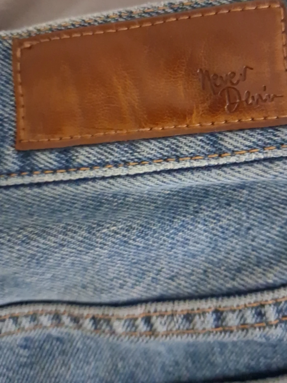 Ljusblå raka jeans - 4