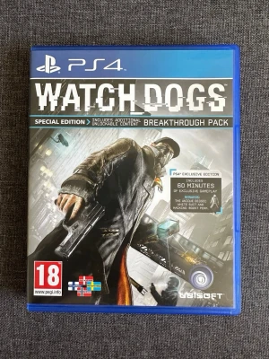 Watch Dogs Special Edition - PS4/PS5 spel - Watch Dogs Special Edition - Komplett till PS4. Fungerar även på PS5.