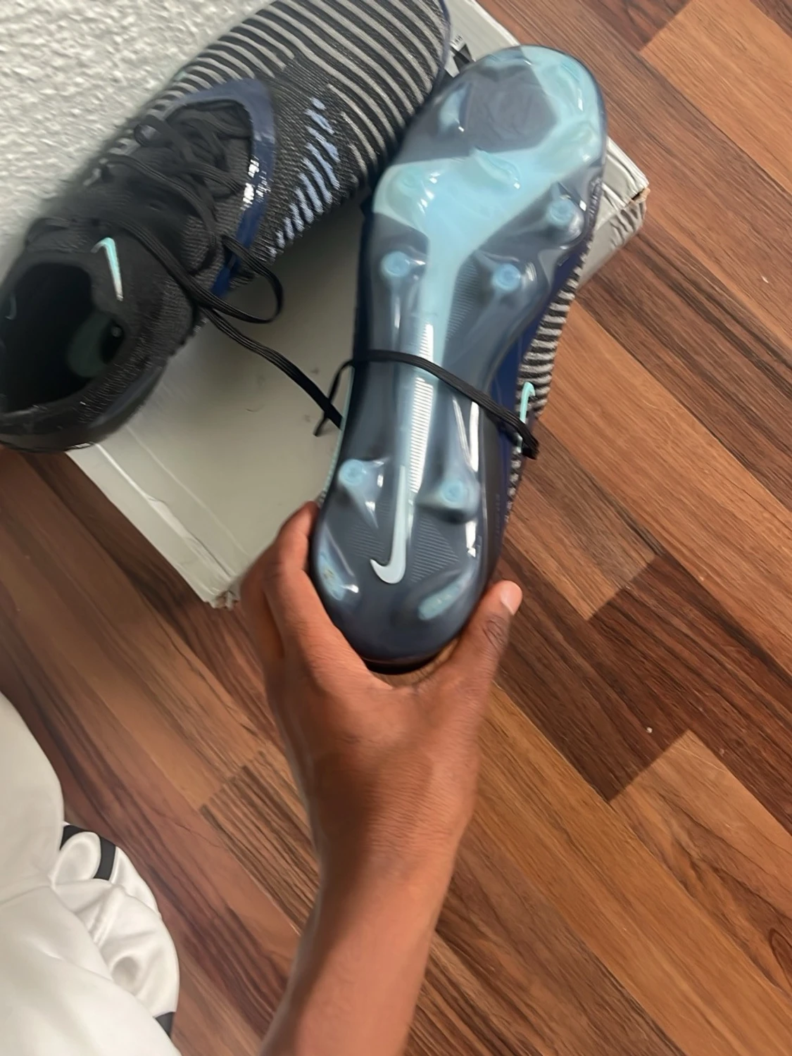 Nike Phantom GT2 fotbollsskor svart/blå - 2