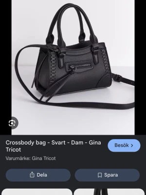 Svart väska  - Väska från gina tricot i mycket bra skick. Ny utan prislapp. Skriv för fler bilder