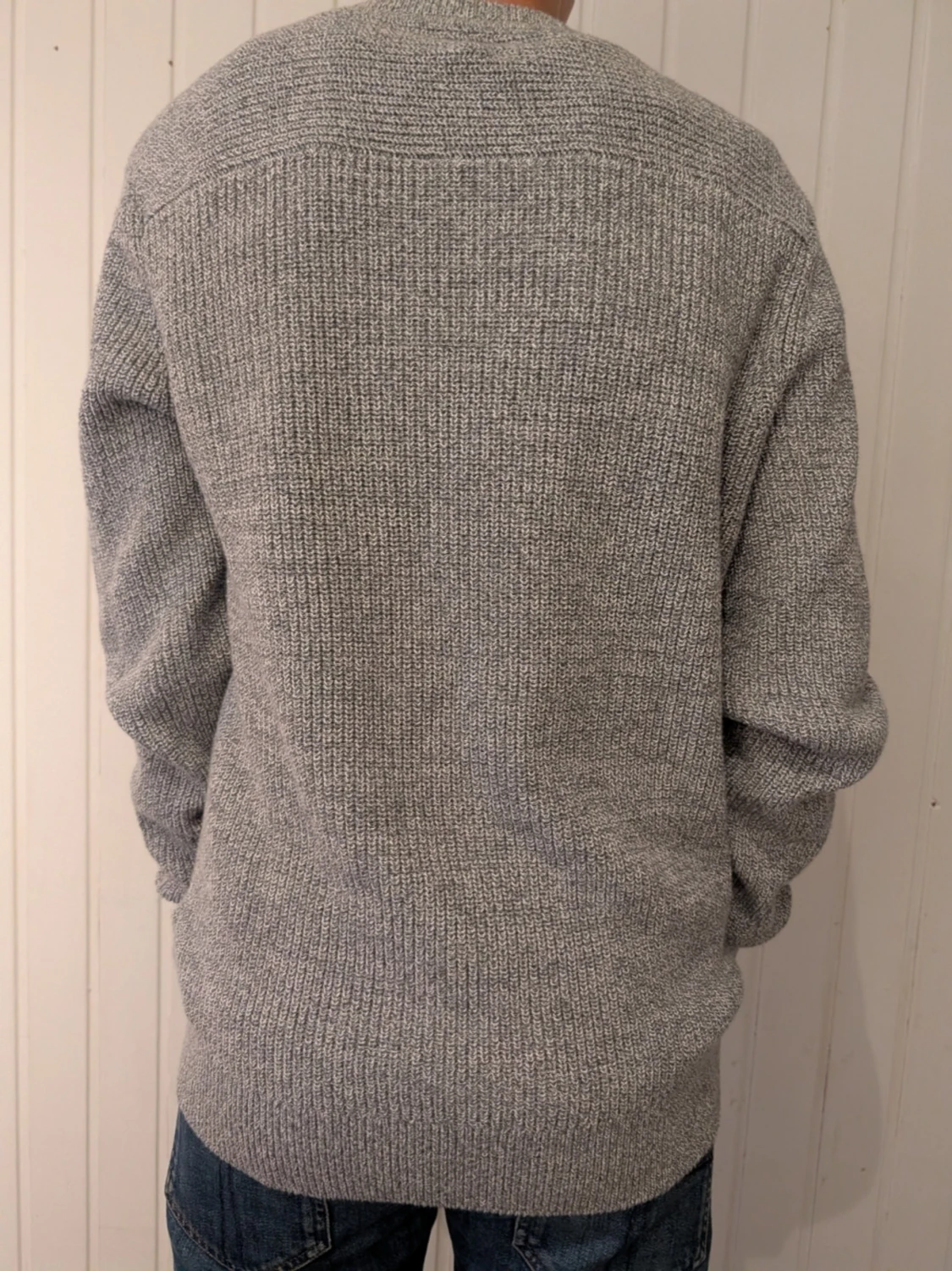 Grå Gap stickad tröja i bomull - 1
