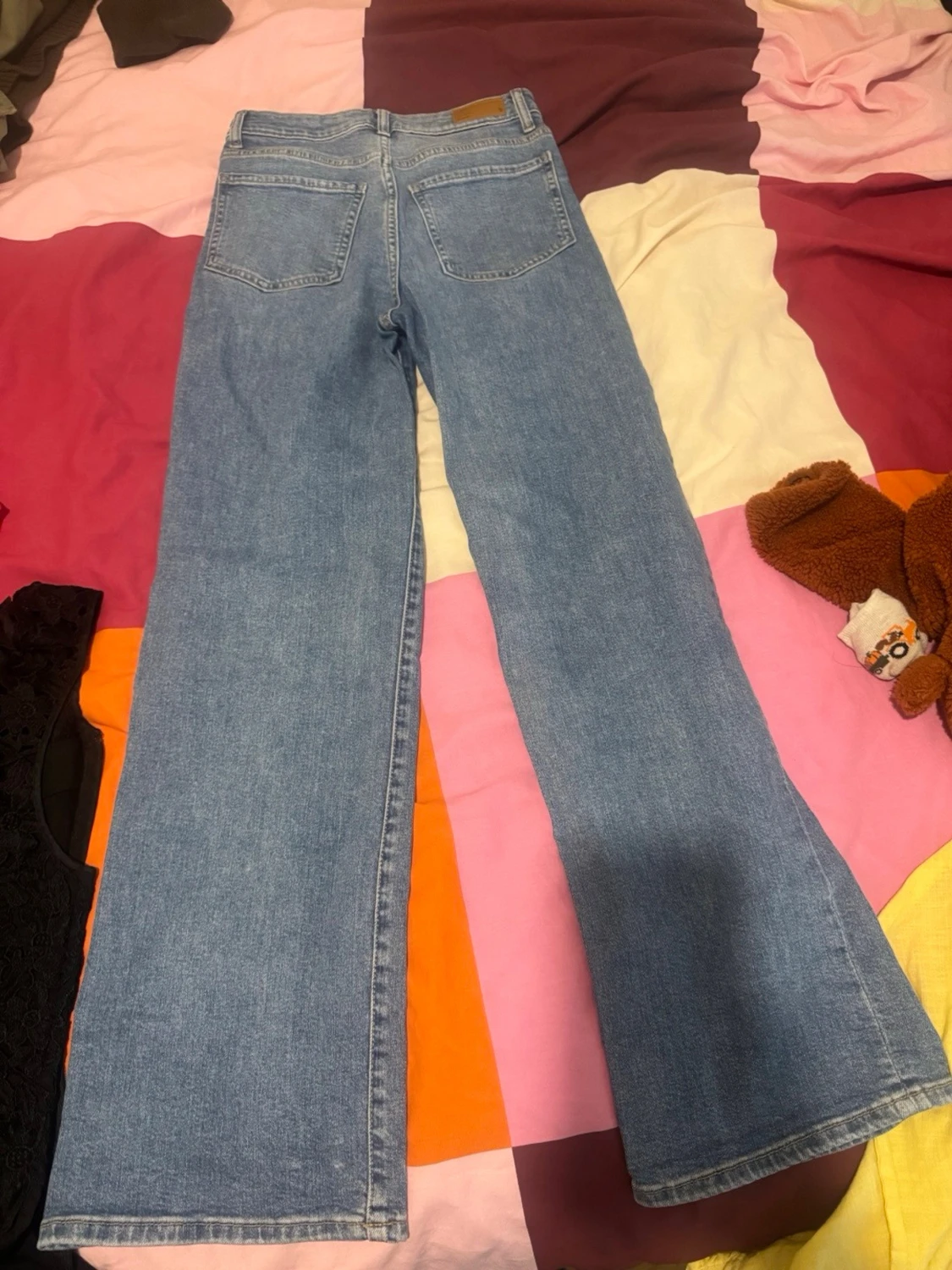 Blå raka jeans från H&M - 2